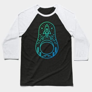 Space Avocado Baseball T-Shirt